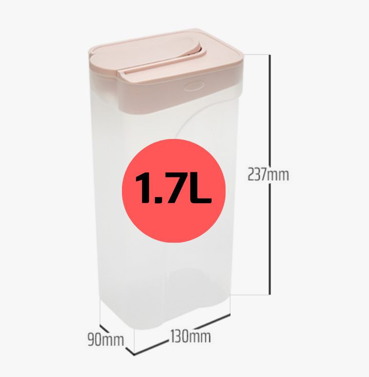 Cimelax Basic Water Pitcher 1.7L (Ivory/Pink)