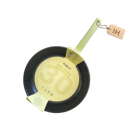 Porto IH Mega Stone Frypan 30cm – Matcha Green