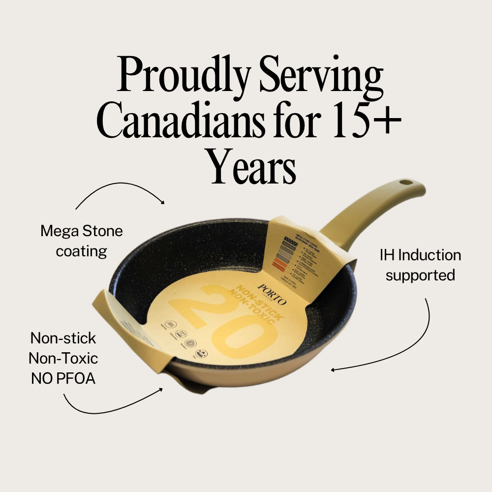 Porto IH Mega Stone Egg Pan 20cm – Ivory