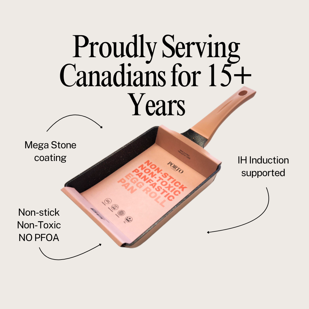 Porto IH Egg Roll Pan 14×19cm – Mega Stone Coating  – Rose Pink