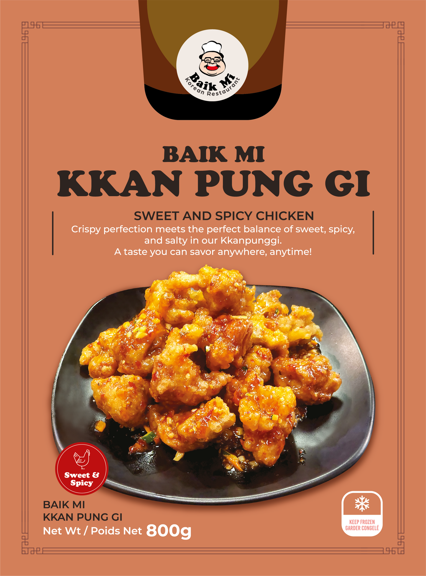 Baik Mi Kkan Pung Gi - Sweet And Spicy Chicken