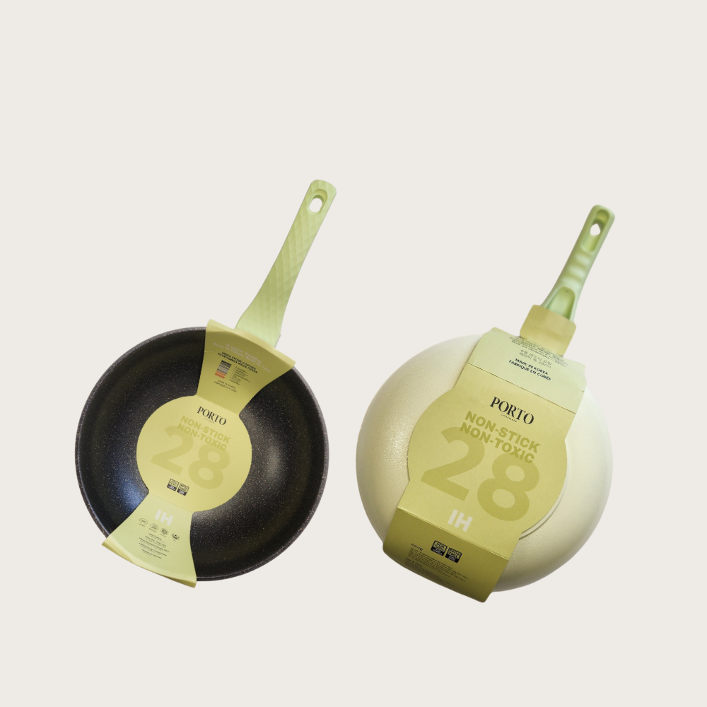 Porto IH Mega Stone Wok 28cm(4.3liter) – Matcha Green