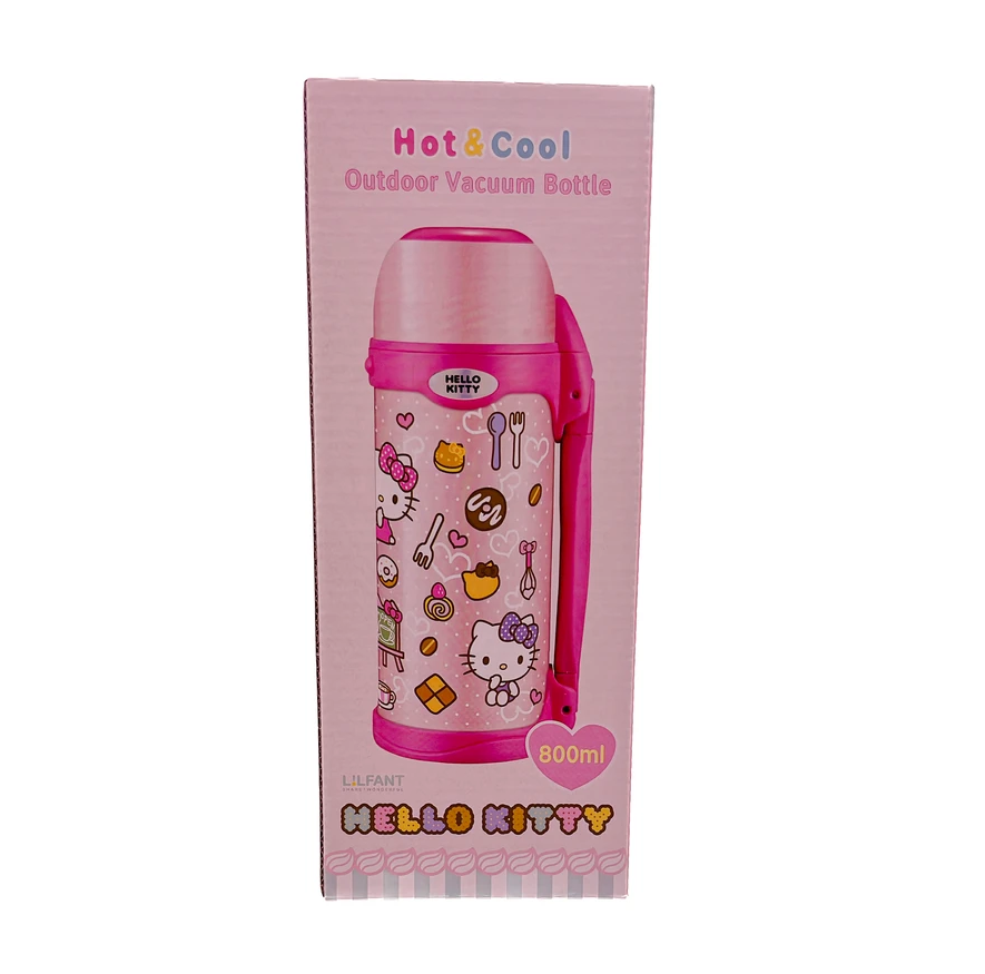 Hello Kitty Handle Vacuum Bottle 800ml