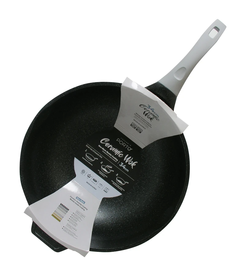 Porto Ceramic Wok 34cm