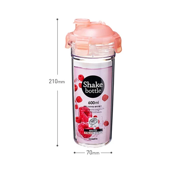 Komax Tritan Shake Bottle 600ml w/Filter