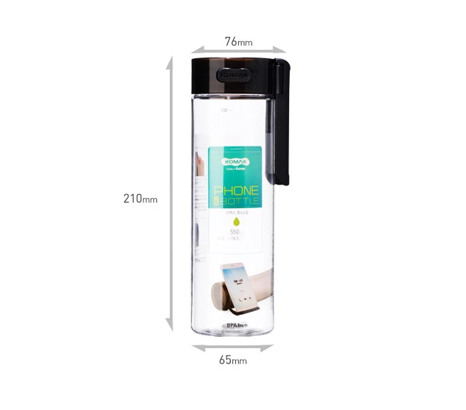 Komax Phone & Bottle 550ml (Black / Blue)