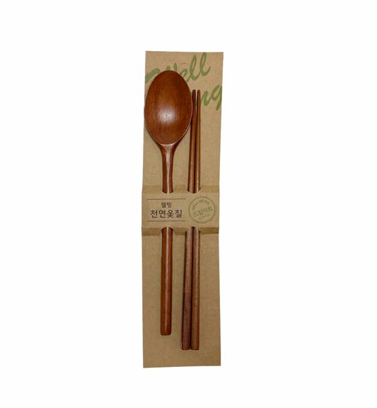 Lacquered Wood Spoon Set